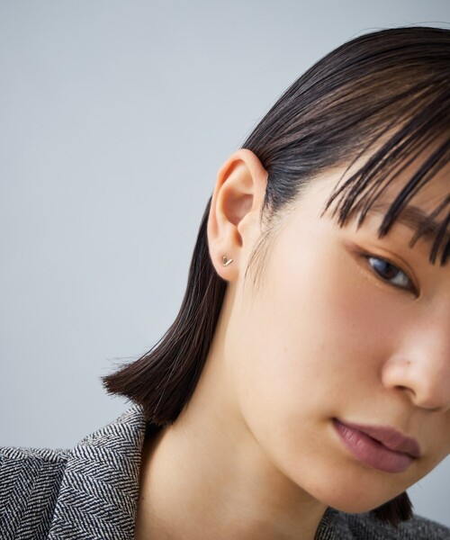 ピアス K10YG ピアス ダイヤモンド レディースの画像