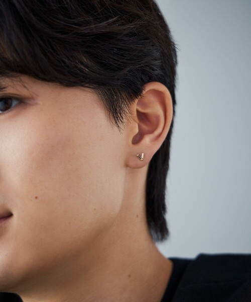 ピアス K10YG ピアス ダイヤモンド レディースの画像