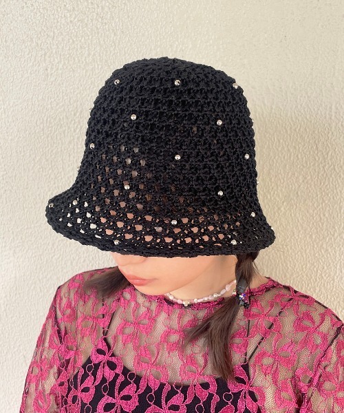 「Casselini」 ハット FREE ブラック レディース_画像2