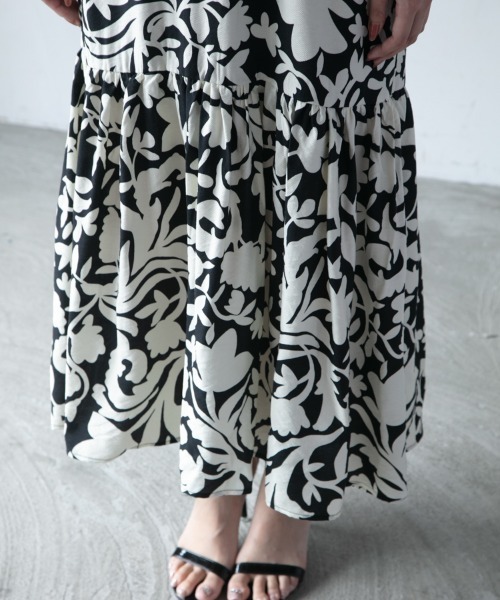 「M.deux」 ノースリーブワンピース MEDIUM ブラック レディース_画像6