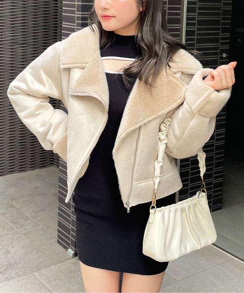 「SPIRALGIRL」 ブルゾン FREE ベージュ レディース_画像2