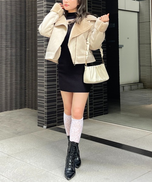 「SPIRALGIRL」 ブルゾン FREE ベージュ レディース_画像3