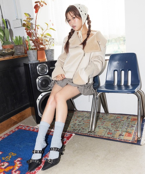 「SPIRALGIRL」 ブルゾン FREE ベージュ レディース_画像6