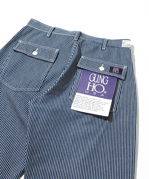 GUNG HO（ガンホー） パンツ HICKORY 4POCKETS WIDE FATIGUE TROUSER