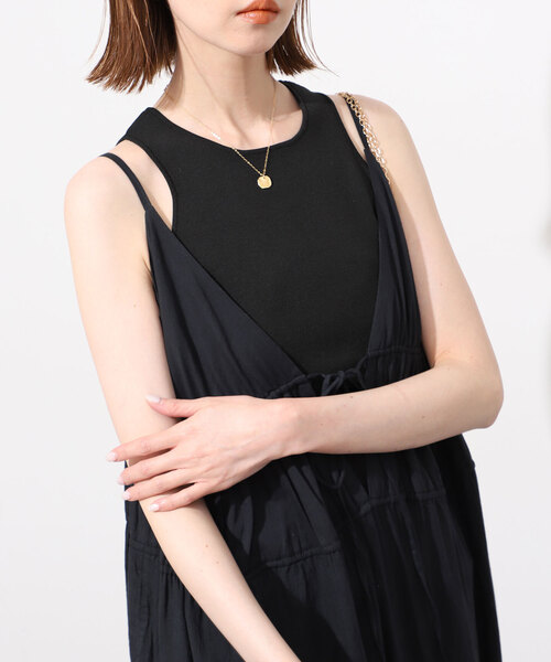 SLOBE IENA（スローブイエナ） ノースリーブニット FREE ブラック