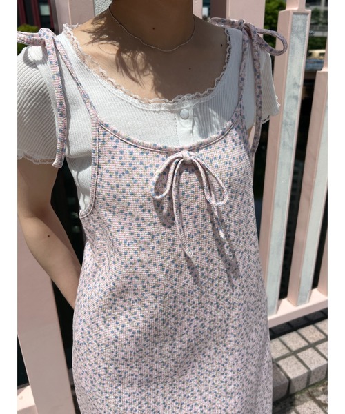 「WC」 キャミソールワンピース FREE ピンク レディース_画像9