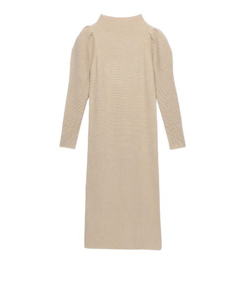 anuans（アニュアンス） ニットワンピース FREE ベージュ レディース