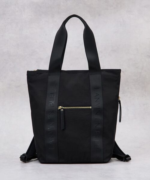 LANVIN en Bleu デイバック リュック ロゴテープ2wayリュック LANVIN en Bleu デイバック リュック ロゴテープ2wayリュック