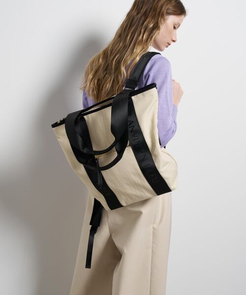 LANVIN en Bleu デイバック リュック ロゴテープ2wayリュック