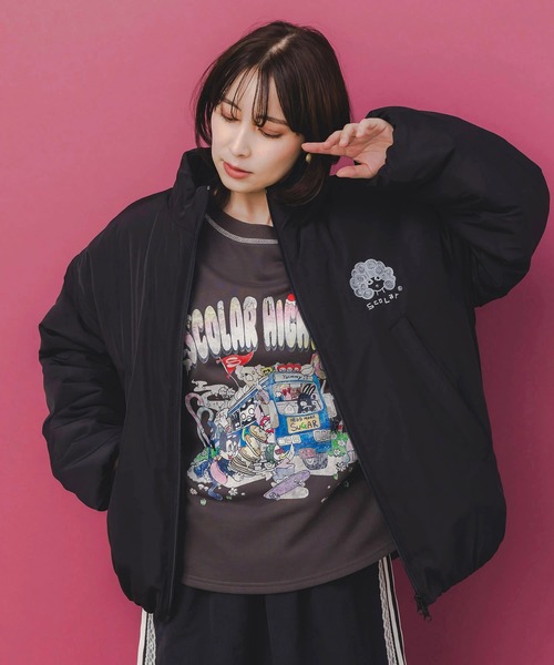 ScoLar（スカラー） ブルゾン アウター 総柄シンサレートBZ-2