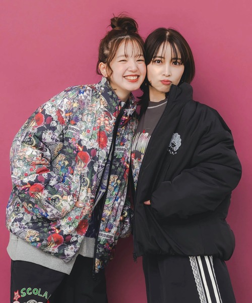 ScoLar（スカラー） ブルゾン アウター 総柄シンサレートBZ-2