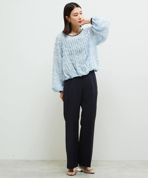 「SOFFITTO」 長袖ブラウス FREE ライトブルー レディース_画像5