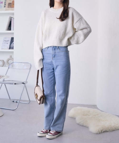 「Ada.」 長袖ニット FREE ベージュ レディース_画像6