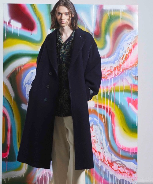 MAISON SPECIAL（メゾンスペシャル） チェスターコート 2 ネイビー