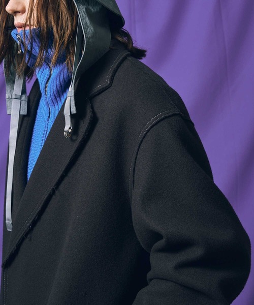 MAISON SPECIAL（メゾンスペシャル） チェスターコート 2 ネイビー