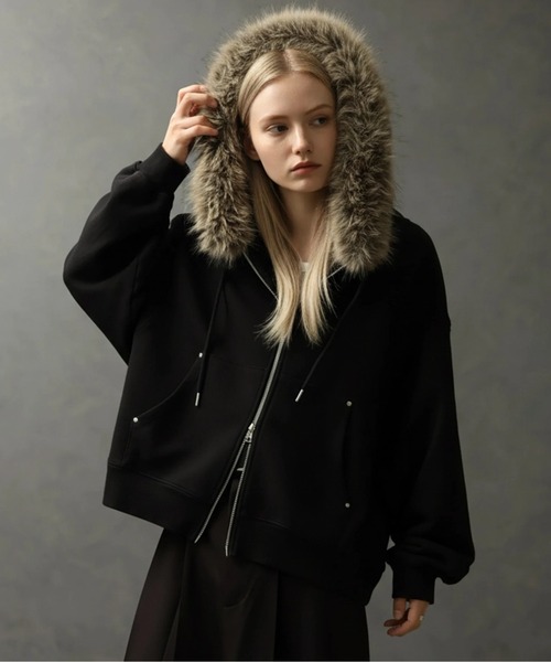 ELLUV パーカー 「ELLUV/エルヴ」ヴィンテージフェード＆ダメージ加工 