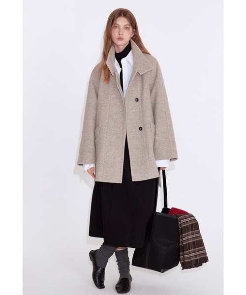 コート アウター ウエストベルト ラグランスリーブコート FD25W157