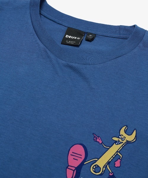 「DEUS EX MACHINA」 半袖Tシャツ LARGE オフホワイト メンズ_画像7