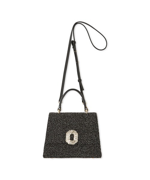 SNIDEL ブラック ショルダーバッグ　ハンドバッグ　2way 完売品 スナイデル SNIDEL スクエアショルダーバッグ （ブラック） -靴