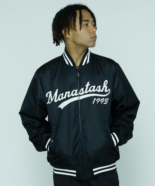 「MANASTASH」 ブルゾン L ネイビー メンズ_画像3