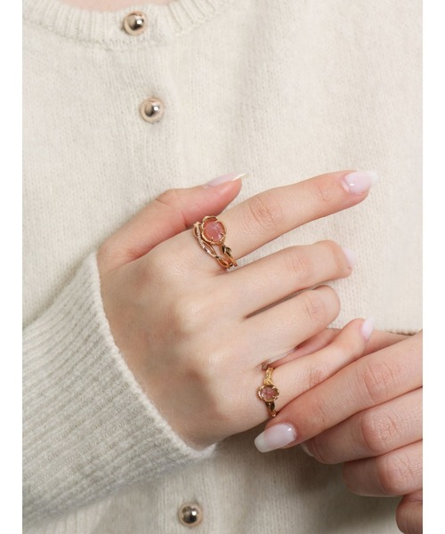 NOJESS（ノジェス） 指輪 リング ゴールドアメジストピンキーリング