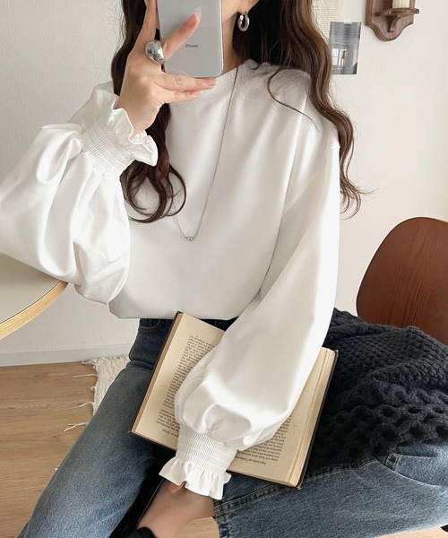 「classicalelf」 長袖カットソー MEDIUM ブラウン レディース_画像2