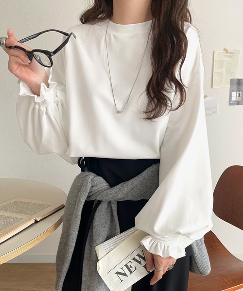 「classicalelf」 長袖カットソー MEDIUM ブラウン レディース_画像7