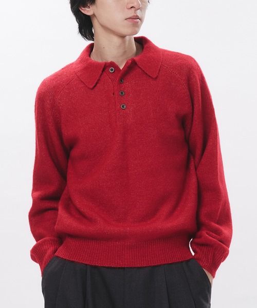 Adoon plain セーター ニット RAGLAN SLEEVE KNIT PORO / ラグラン