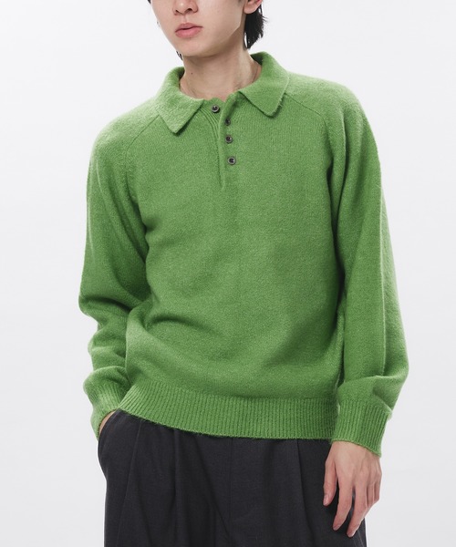 Adoon plain セーター ニット RAGLAN SLEEVE KNIT PORO / ラグラン