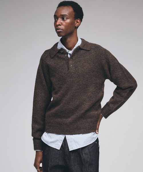 Adoon plain セーター ニット RAGLAN SLEEVE KNIT PORO / ラグラン