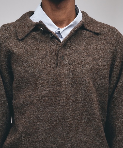 Adoon plain セーター ニット RAGLAN SLEEVE KNIT PORO / ラグラン