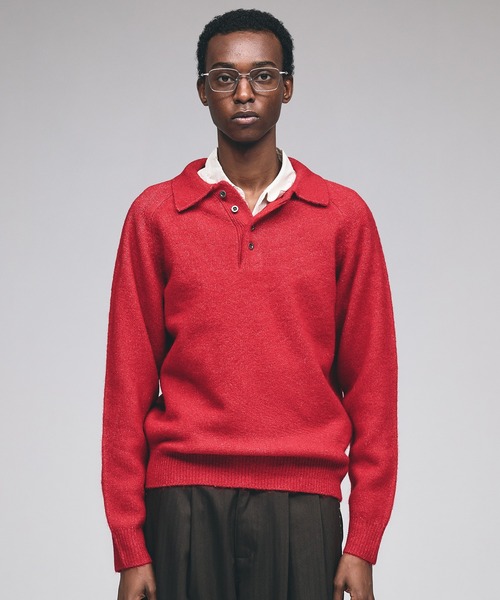 Adoon plain セーター ニット RAGLAN SLEEVE KNIT PORO / ラグラン