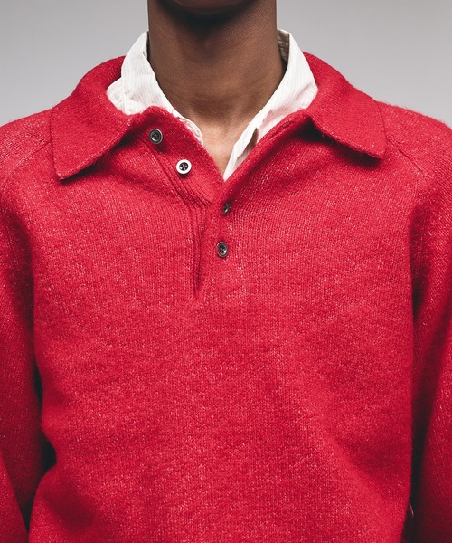 Adoon plain セーター ニット RAGLAN SLEEVE KNIT PORO / ラグラン