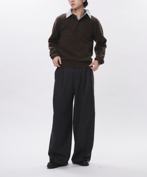 Adoon plain セーター ニット RAGLAN SLEEVE KNIT PORO / ラグラン