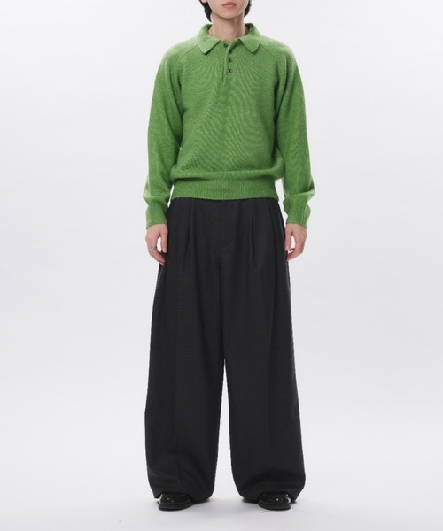 Adoon plain セーター ニット RAGLAN SLEEVE KNIT PORO / ラグラン