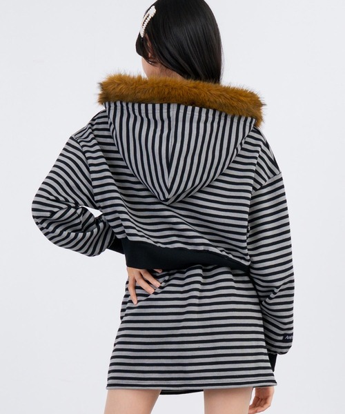 ANAP GiRL（アナップガール） アンサンブル フードファー付 パーカー
