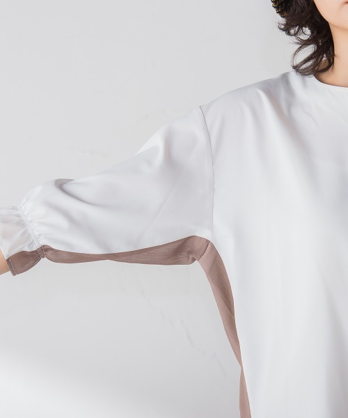 「socolla」 7分袖ブラウス M オレンジ レディース_画像9