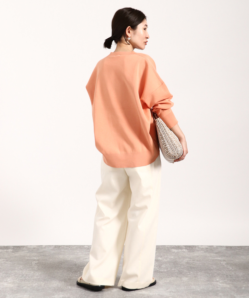 「VERMEIL par iena」 長袖ニット - グレー レディースの画像