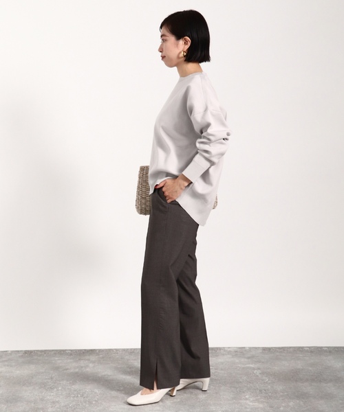 「VERMEIL par iena」 長袖ニット - グレー レディースの画像