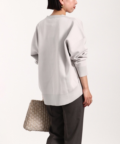 「VERMEIL par iena」 長袖ニット - グレー レディースの画像