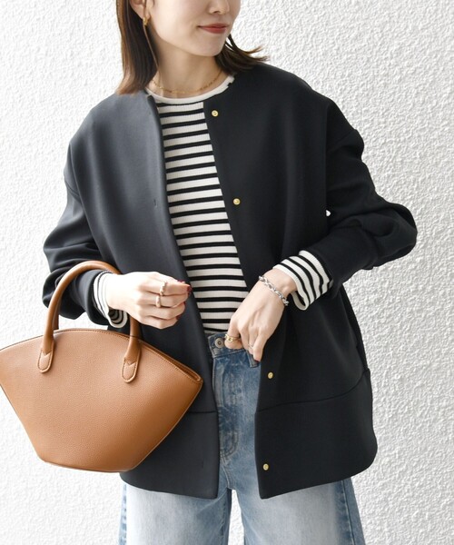 「SHIPS any」 ノーカラーコート ONE SIZE ベージュ レディース_画像7