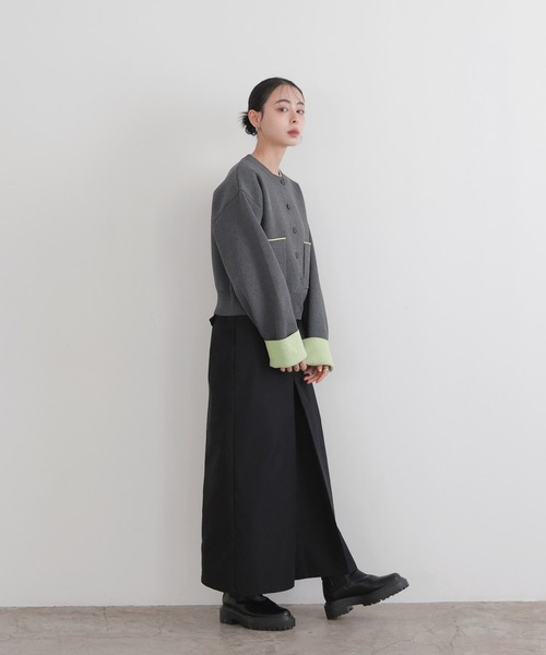 「LIAN」 ニットカーディガン FREE グレー レディース_画像5