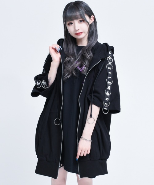 REFLEM（レフレム） ジップアップパーカー FREE ブラック レディース