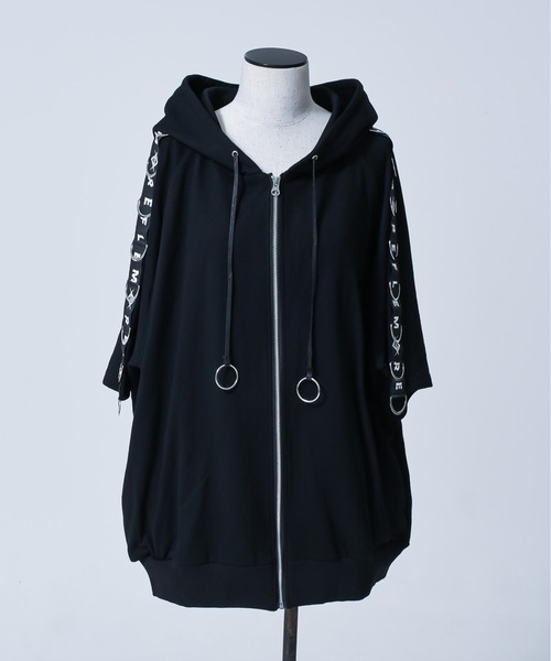 「REFLEM」 ジップアップパーカー FREE ブラック レディース_画像5