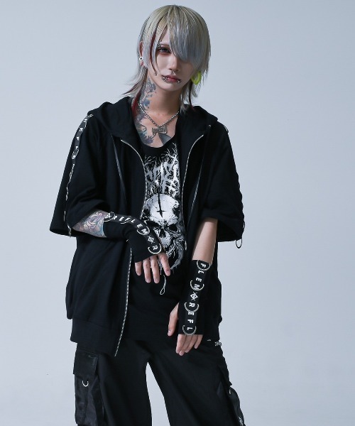 「REFLEM」 ジップアップパーカー FREE ブラック レディース_画像8