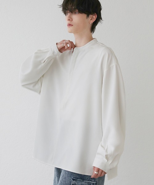 「LILL」 長袖シャツ S サックスブルー メンズ_画像4