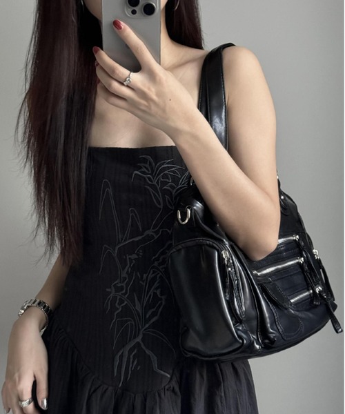 「lilful」 2WAYバッグ F ブラック レディース_画像4