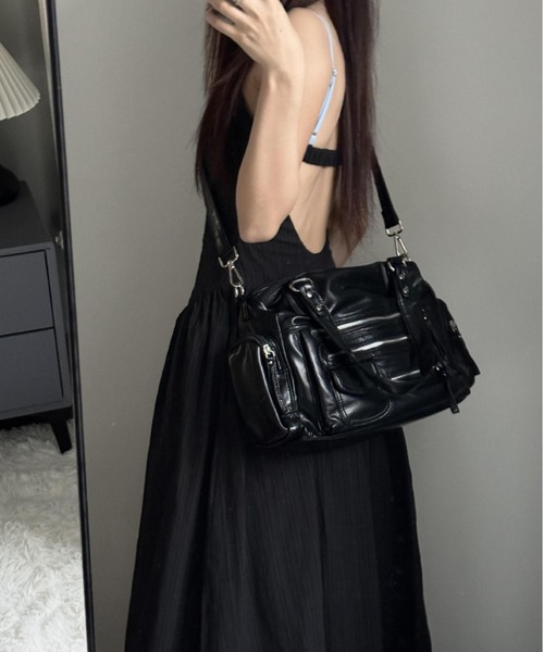 「lilful」 2WAYバッグ F ブラック レディース_画像6