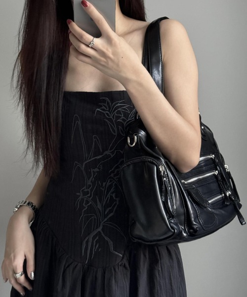 「lilful」 2WAYバッグ F ブラック レディース_画像8