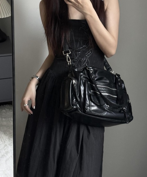 「lilful」 2WAYバッグ F ブラック レディース_画像9